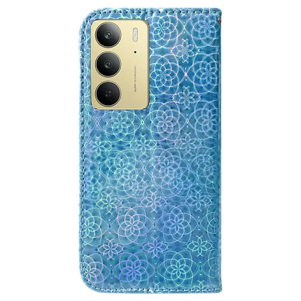 For Realme C75 Stand Case Dazzling Flower Leather Phone Cover