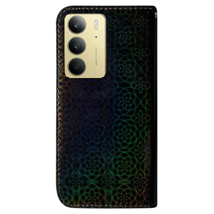 For Realme C75 Stand Case Dazzling Flower Leather Phone Cover