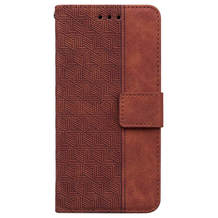 For Realme C75 Case Geometry Pattern Leather Wallet Phone Cover