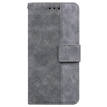 For Realme C75 Case Geometry Pattern Leather Wallet Phone Cover