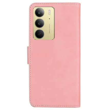 For Realme C75 Stand Case PU Leather Phone Cover Butterfly Printed