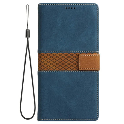 For Google Pixel 9a Leather Case Grid Splicing Stand Wallet Phone Cover