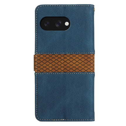 For Google Pixel 9a Leather Case Grid Splicing Stand Wallet Phone Cover