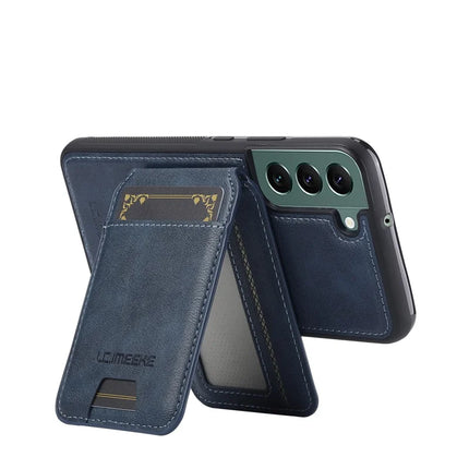 LC.IMEEKE L3 For Samsung Galaxy S22 5G Magnetic Case Detachable Card Holder Leather TPU Mobile Cover