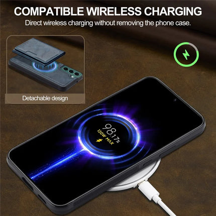 LC.IMEEKE L5 For Samsung	Galaxy S22 5G Magnetic Phone Case Leather Back Cover with Detachable Card Holder