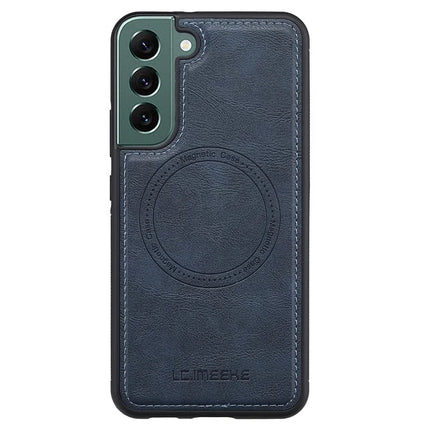 LC.IMEEKE For Samsung Galaxy S22 5G Magnetic Case Compatible with MagSafe Leather TPU Back Cover