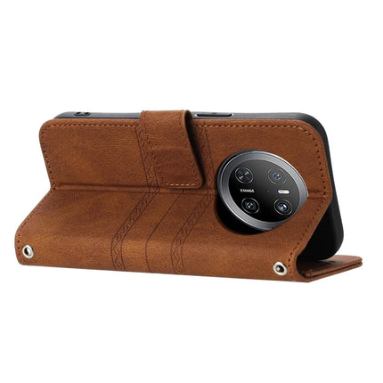 For Huawei Mate 70 Case Wallet Skin-Touch Leather Imprinted Phone Cover