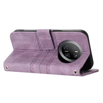 For Huawei Mate 70 Case Wallet Skin-Touch Leather Imprinted Phone Cover