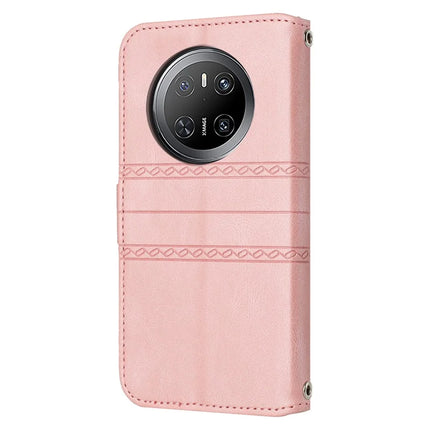 For Huawei Mate 70 Case Wallet Skin-Touch Leather Imprinted Phone Cover