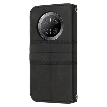 For Huawei Mate 70 Case Wallet Skin-Touch Leather Imprinted Phone Cover
