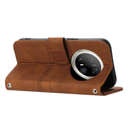 For Huawei Mate 70 Pro / Mate 70 Pro+ Case Wallet Skin-Touch Leather Imprinted Phone Cover