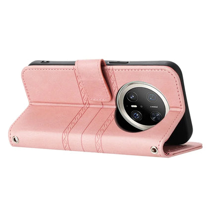 For Huawei Mate 70 Pro / Mate 70 Pro+ Case Wallet Skin-Touch Leather Imprinted Phone Cover