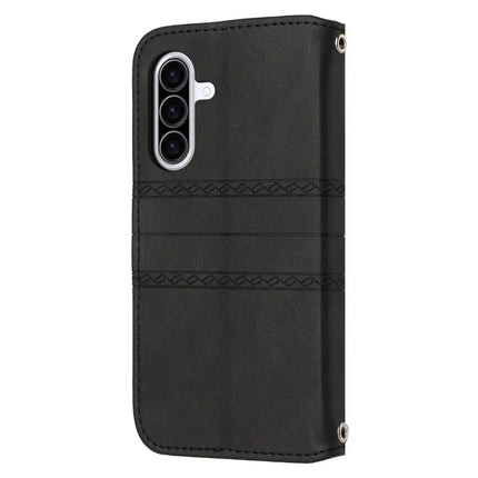 For Samsung Galaxy A26 5G Case Wallet Skin-Touch Leather Imprinted Phone Cover