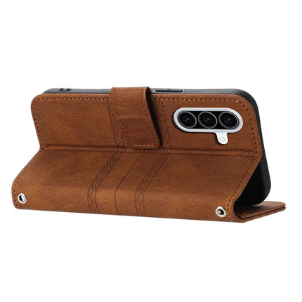 For Samsung Galaxy A56 5G Case Wallet Skin-Touch Leather Imprinted Phone Cover