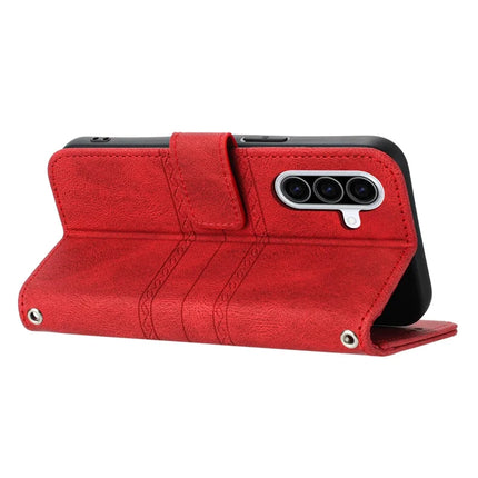For Samsung Galaxy A56 5G Case Wallet Skin-Touch Leather Imprinted Phone Cover