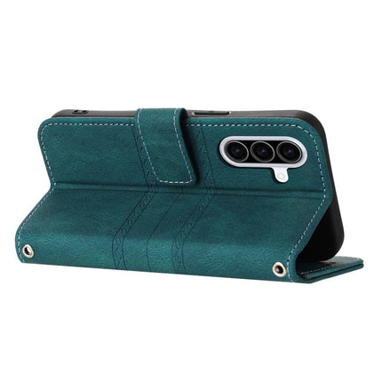 For Samsung Galaxy A56 5G Case Wallet Skin-Touch Leather Imprinted Phone Cover