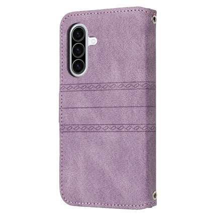 For Samsung Galaxy A56 5G Case Wallet Skin-Touch Leather Imprinted Phone Cover