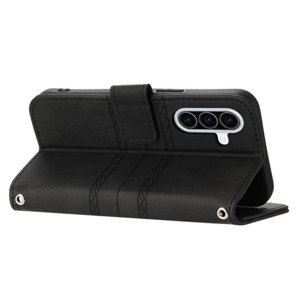 For Samsung Galaxy A56 5G Case Wallet Skin-Touch Leather Imprinted Phone Cover