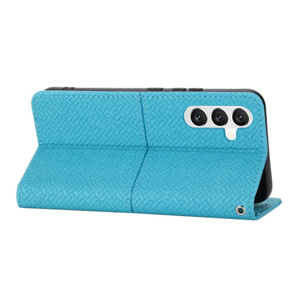 For Samsung Galaxy A26 5G Case Woven Texture PU Leather Wallet Phone Cover