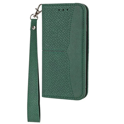 For Samsung Galaxy A26 5G Case Woven Texture PU Leather Wallet Phone Cover