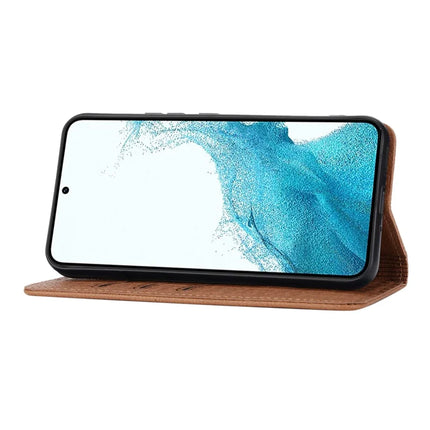 For Samsung Galaxy A26 5G Case Woven Texture PU Leather Wallet Phone Cover