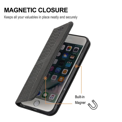 For Samsung Galaxy A26 5G Case Woven Texture PU Leather Wallet Phone Cover