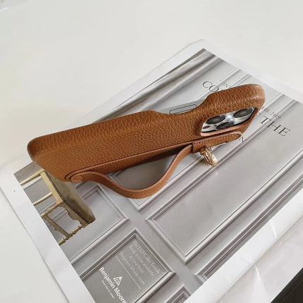 For iPhone 16 Pro Case Wristband Kickstand PU Leather + PET Phone Cover