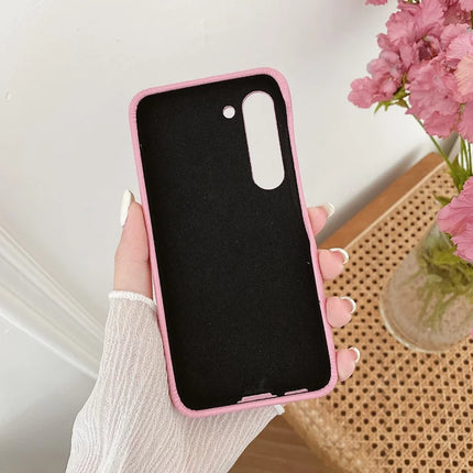 For Samsung Galaxy S23 Case Wristband Kickstand PU Leather + PET Phone Cover