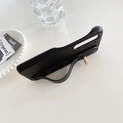 For Samsung Galaxy S23 Case Wristband Kickstand PU Leather + PET Phone Cover