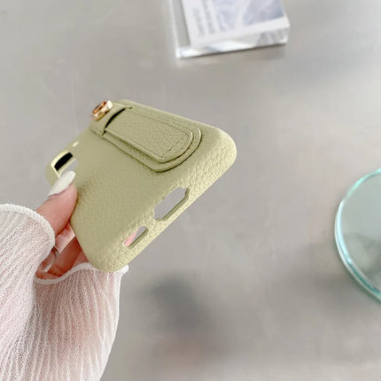 For Samsung Galaxy S23 Case Wristband Kickstand PU Leather + PET Phone Cover