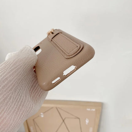 For Samsung Galaxy S23 Case Wristband Kickstand PU Leather + PET Phone Cover