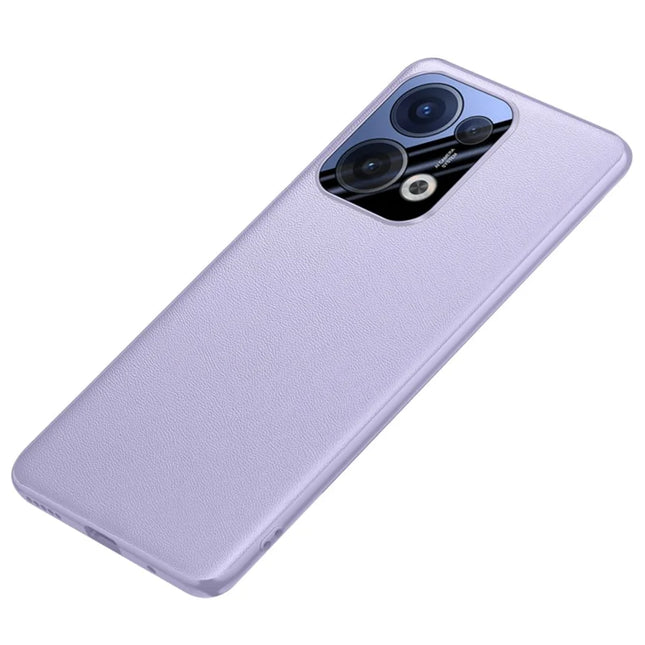 For Oppo Reno13 5G (Global) Case Drop Resistant PU Leather+TPU Phone Cover - Purple