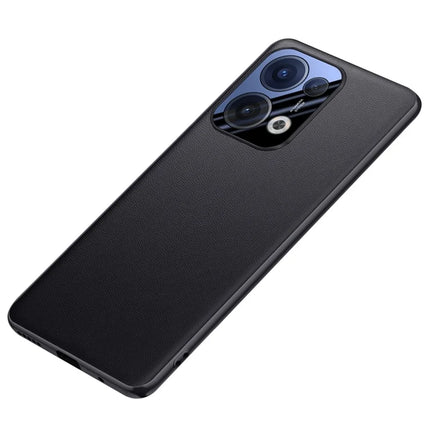 For Oppo Reno13 5G (Global) Case Drop Resistant PU Leather+TPU Phone Cover - Black