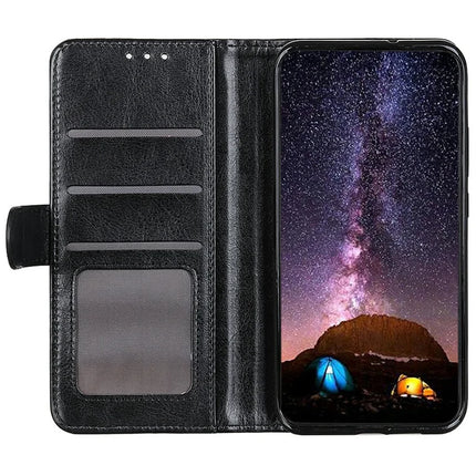 For Samsung Galaxy A26 5G Case Crazy Horse Texture PU Leather Phone Stand Cover
