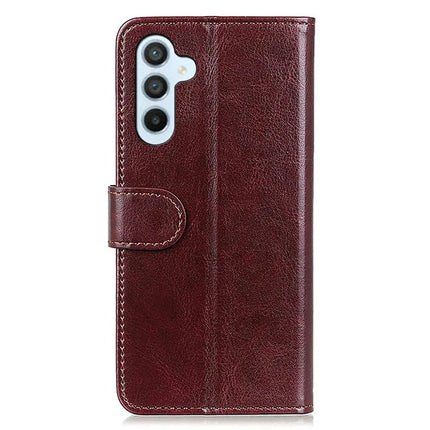 For Samsung Galaxy A26 5G Case Crazy Horse Texture PU Leather Phone Stand Cover