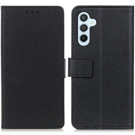 For Samsung Galaxy A26 5G Case PU Leather Stand Wallet Phone Cover - Black