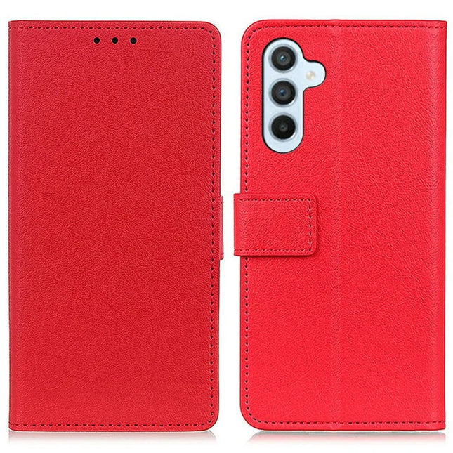 For Samsung Galaxy A26 5G Case PU Leather Stand Wallet Phone Cover - Red
