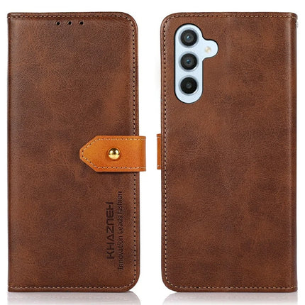 KHAZNEH For Samsung Galaxy A26 5G Wallet Phone Case Stand Leather Flip Cover - Brown