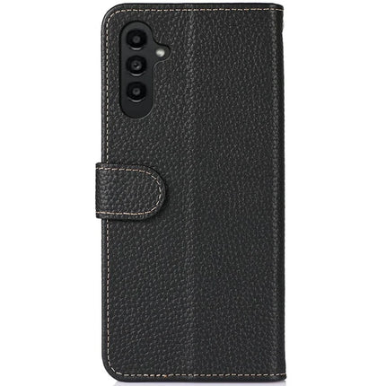 KHAZNEH For Samsung Galaxy A26 5G Phone Case Genuine Cow Leather Flip Cover