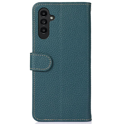 KHAZNEH For Samsung Galaxy A26 5G Phone Case Genuine Cow Leather Flip Cover