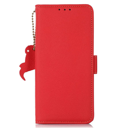 TJ For Samsung Galaxy A26 5G Case RFID Blocking Genuine Cow Leather Phone Cover