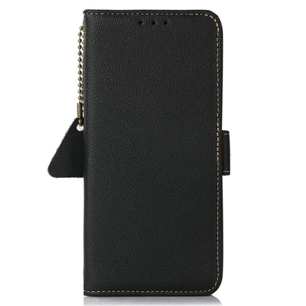 TJ For Samsung Galaxy A26 5G Case RFID Blocking Genuine Cow Leather Phone Cover