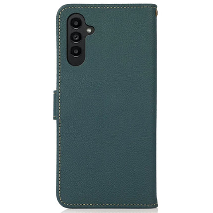 KHAZNEH For Samsung Galaxy A26 5G Case Genuine Cow Leather Wallet Phone Cover