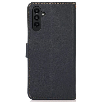 KHAZNEH For Samsung Galaxy A26 5G Case Genuine Cow Leather Wallet Phone Cover