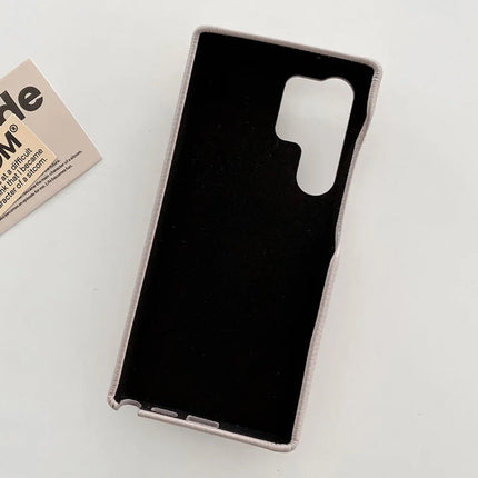 For Samsung Galaxy S23 Ultra Case with Card Slot Wristband Kickstand PU Leather+PET Phone Cover