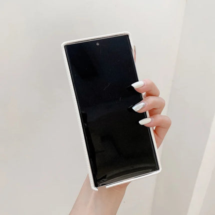 For Samsung Galaxy S23 Ultra Case with Card Slot Wristband Kickstand PU Leather+PET Phone Cover