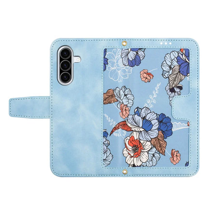 For Samsung Galaxy A26 5G Case PU Leather Floral Phone Cover with Card Slots