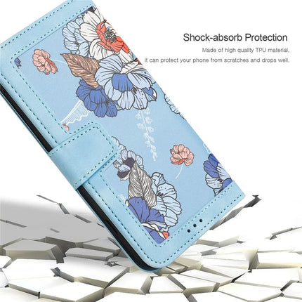For Samsung Galaxy A26 5G Case PU Leather Floral Phone Cover with Card Slots