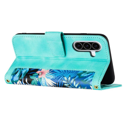 For Samsung Galaxy A26 5G Case PU Leather Floral Phone Cover with Card Slots