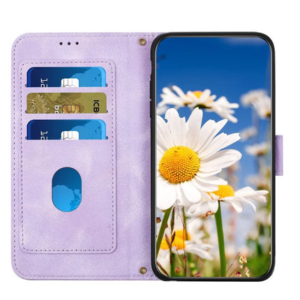 For Samsung Galaxy A26 5G Case PU Leather Floral Phone Cover with Card Slots